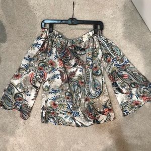 Off The Shoulder Flowy Blouse